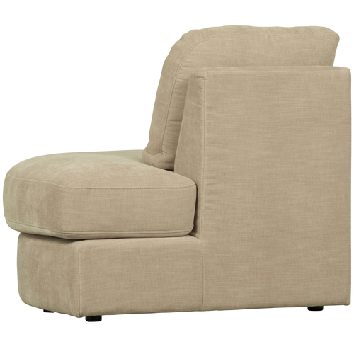 vtwonen 1-zits bank element ronde hoek rechts Family - Polyester - Zand - 85x93x98 - vtwonen shop