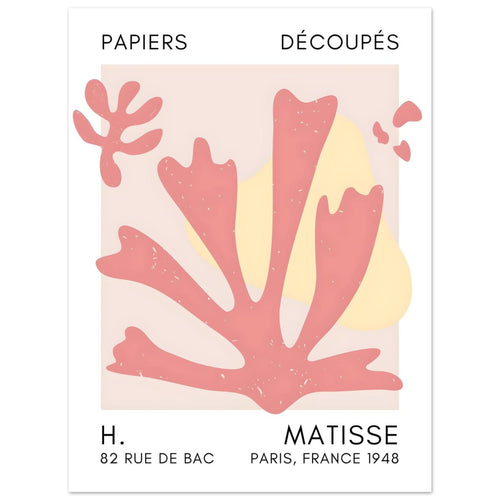 Artfulprints  Matisse – Abstract bloom taupe   poster 30x40 cm - vtwonen shop
