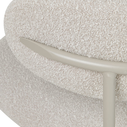 Furnhouse eetkamerstoel Diana - Beige - Stof (Bouclé) - Set van 2