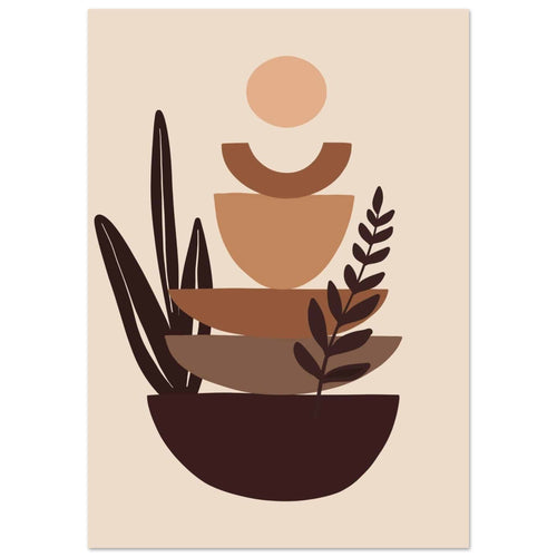 Artfulprints  Boho – Balanced earth   poster A4 21x29.7 cm - vtwonen shop