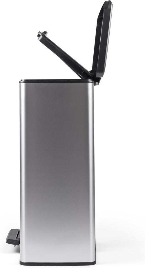 Curver Decobin Prullenbak - 65L - Rechthoekig - Zilver Metallic - vtwonen shop