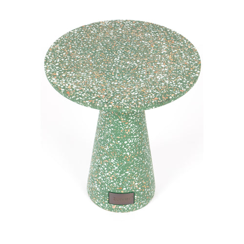 Zuiver Victoria Bijzettafel Rond 41 cm Terrazzo Groen - vtwonen shop