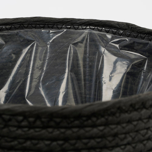 Mica Decorations Jorck Plantenmand - H24 x Ø26 cm - Papier - Zwart