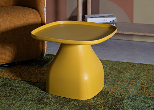 Mauro Ferretti bijzettafel - 48x48x38 cm - geel