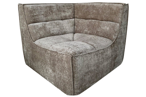 J-Line hoekzetel Grid - populierenhout/schuim - donker taupe - vtwonen shop