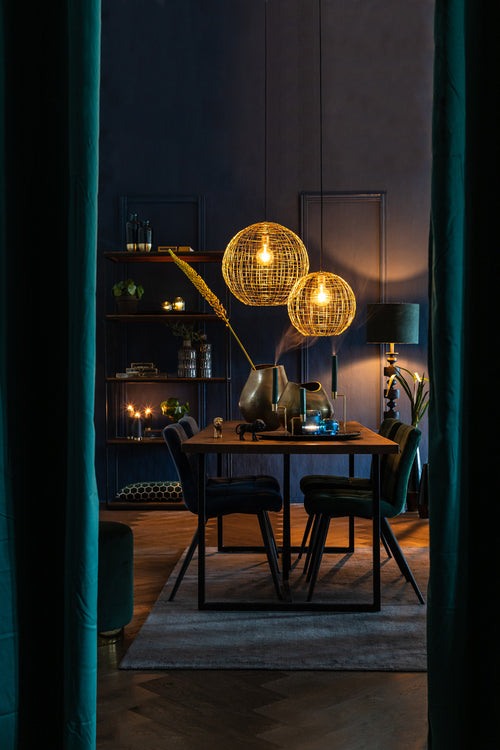 Light & Living hanglamp MIRANA - Ø46x43cm - goud