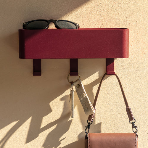 Spinder Design kapstok Dax Play 3 - Burgundy - 3 haken