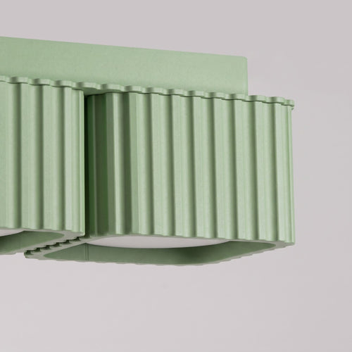 Sollux Lighting Plafondlamp RIFF 2 saliegroen Gx53 - 20,5x10x8cm