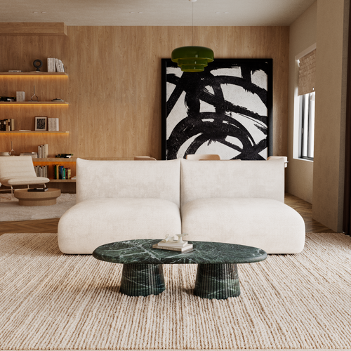 Sia Home -  NOOMA - Chenille fluweel - Crème - 194cm - vtwonen shop