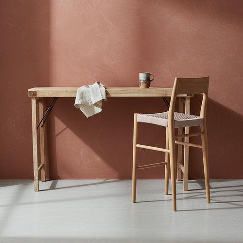 Limewash inklapbare bartafel - 170x60x107 cm