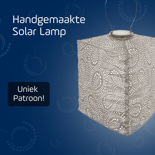 Lumiz solar lampion paisley triangle - 28 cm - licht taupe