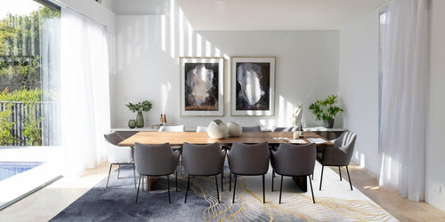 AFK Living vloerkleed Aura - gedrukt - blauw - 160 x 230 cm