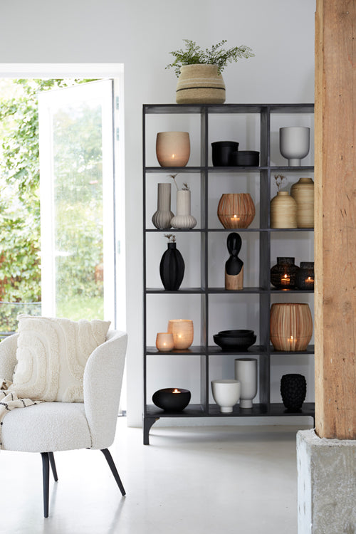 Light & Living theelicht EVISA - Ø25x27cm - bruin - vtwonen shop