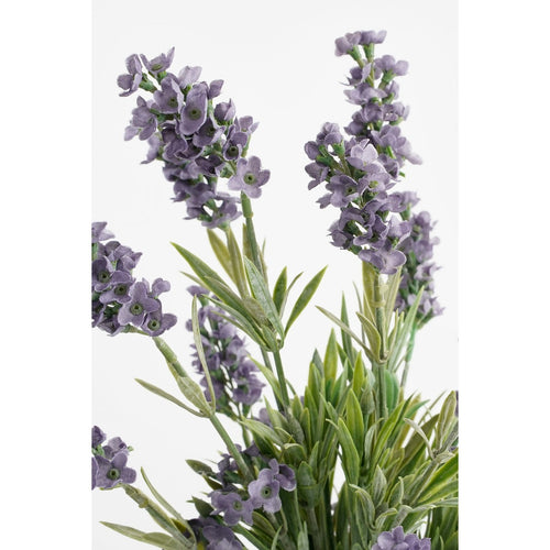 Mica Decorations Lavendel Kunstplant in Bloempot Stan - H33 x Ø20 cm - Blauw