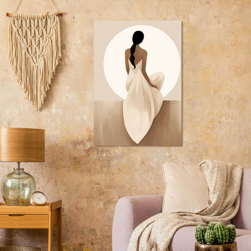 Artfulprints  Japandi The serene lady   poster 30x40 cm - vtwonen shop