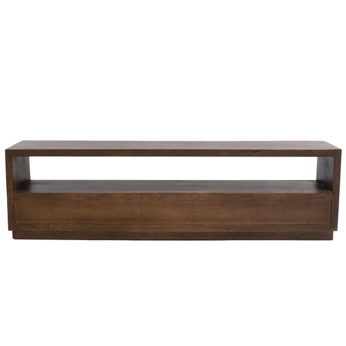 Giga Meubel Tv-meubel Luxurious - Donkerbruin Mangohout - 180x40x50cm - vtwonen shop