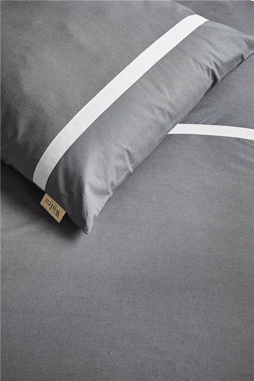 Walra - Dekbedovertrek Timeless Chic - 140x220 cm - Antraciet