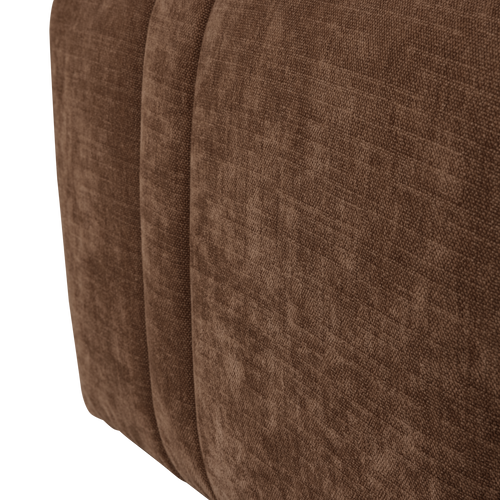 WOOOD hocker Omaire - Chenille - Lichtbruin