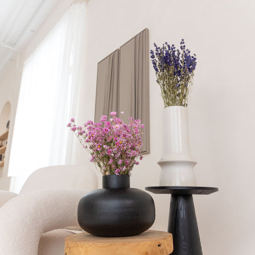 My Flowers.shop Blauw gedroogde Ridderspoor | Blauwe Delphinium droogbloemen | Lengte ± 70 centimeter | Per bos - vtwonen shop