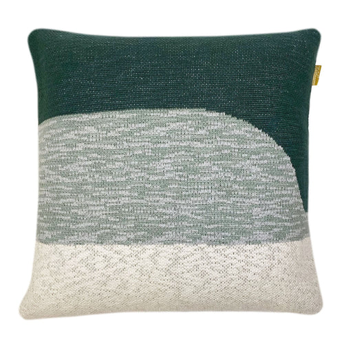 Malagoon kussen Sunset - groen - 50x50cm 100% organisch katoen