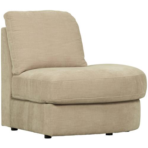 vtwonen 1-zits bank element ronde hoek rechts Family - Polyester - Zand - 85x93x98 - vtwonen shop