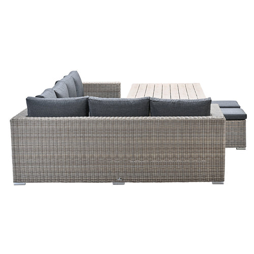 Garden Impressions lounge dining set Tennessee vintage willow - texfiber 5-delig - vtwonen shop