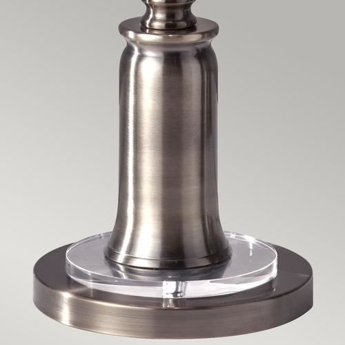 Elstead Stateroom - 2 Lichts Vloerlamp Antiek Nikkel, E27