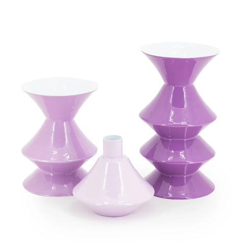 FurniLux Kaarsenhouder set Yack - lilac -  10x10x19 cm - vtwonen shop