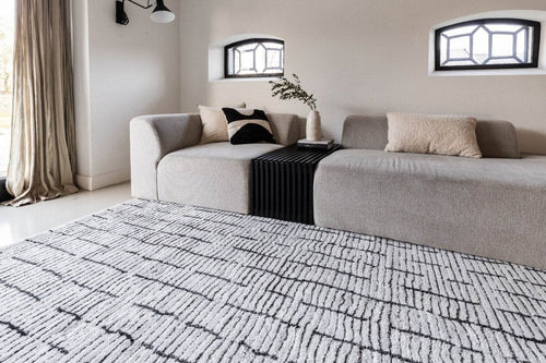 Interieur05 Vloerkleed Rectangle Creme wit/Zwart - 200 x 290 cm - vtwonen shop