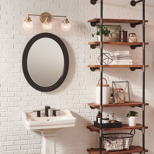 Elstead Hinkley Poppy Badkamer Wandlamp Heritage Messing, IP44