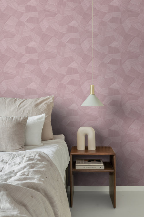 Origin Wallcoverings behang grafisch 3D motief lila paars - 50 x 900 cm - 348063