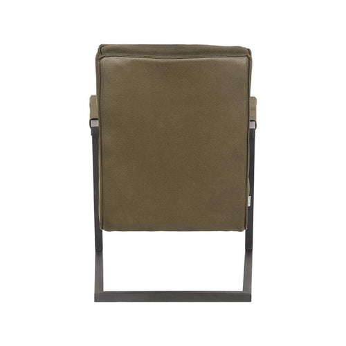 LABEL51 Fauteuil Denmark - Groen Microfiber - Zithoogte 41cm