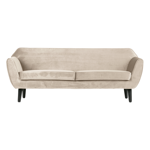 WOOOD bank Rocco 187 cm - Velvet - Off White