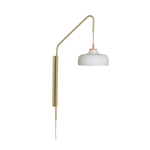 Hübsch wandlamp Current - glas/ijzer - 71x30xh111cm