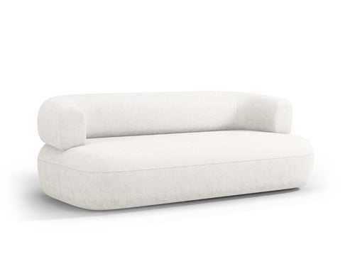 Micadoni Bank Jenny 3-zits, chenille, lichtbeige - 90x178x73cm