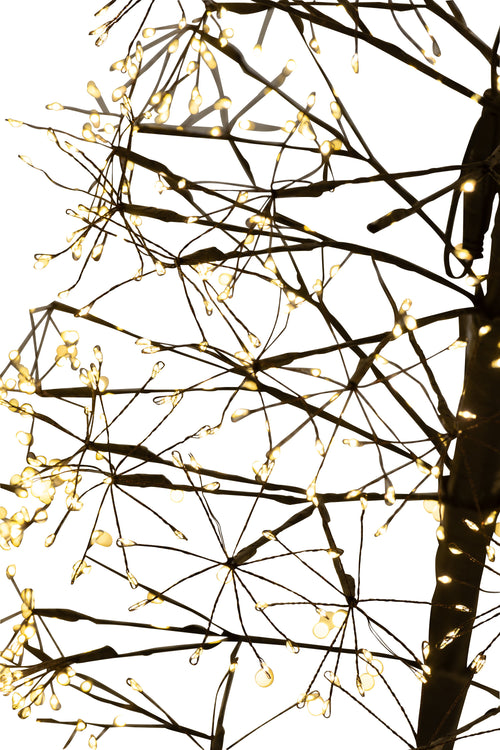 J-Line decoratie Boom - warm witte - ijzer - zwart - extra large - LED lichtjes - vtwonen shop