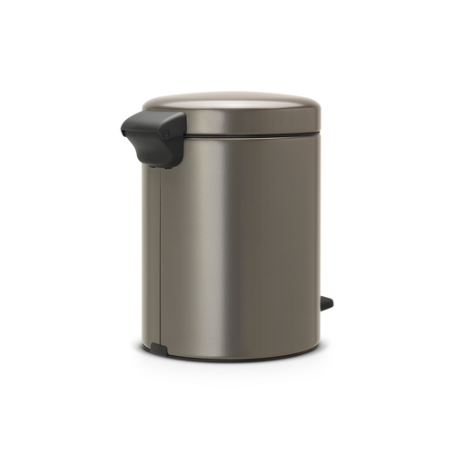 Brabantia NewIcon Pedaalemmer, 5 liter, kunststof binnenemmer - Platinum
