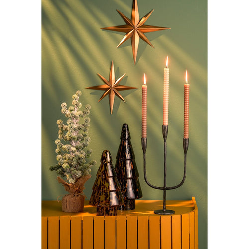 House of Seasons Kunstkerstboom in Jute - H55 x Ø25 cm - Groen Frosted