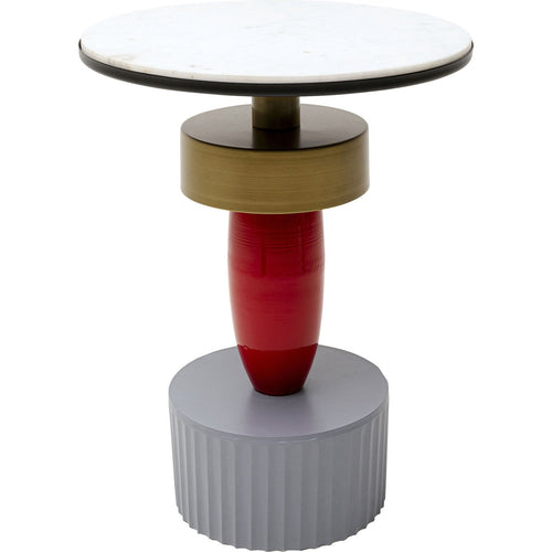 Kare Design Bijzettafel Memphis Ø40cm rood - vtwonen shop