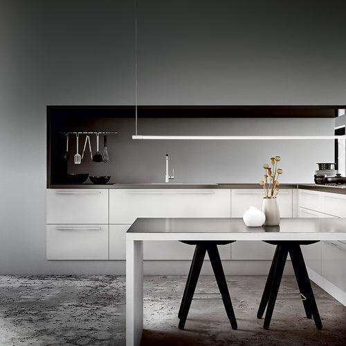 LED decoratieve lineaire geïntegreerde hanglamp zwart, 3000K