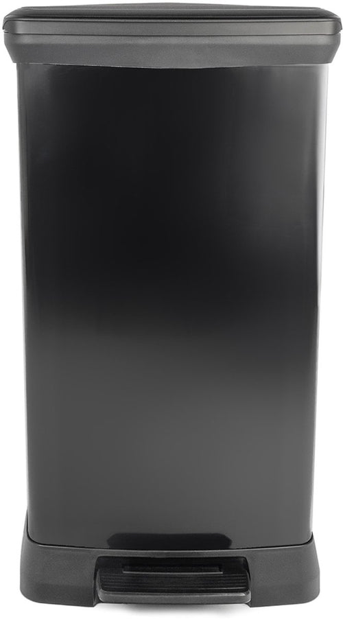 Curver Decobin Prullenbak - 50L - 39x29x72 cm - Zwart - vtwonen shop