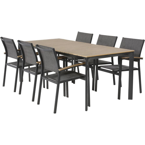 Lesli Living tuintafel Arezzo - zwart - 200x90x74cm