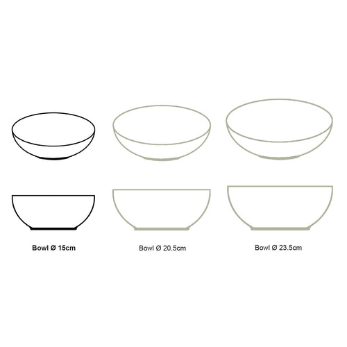 vtwonen - Painted Kommen - Serviesset van 4 - 15cm - vtwonen shop