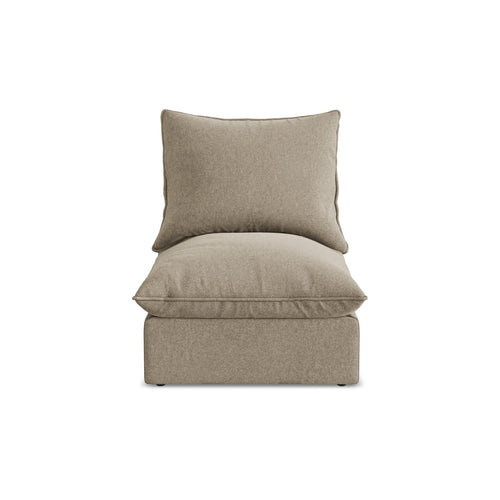 LaMiaSofa Bankmodule midden Ravenna - velours - beige - 75x90x77