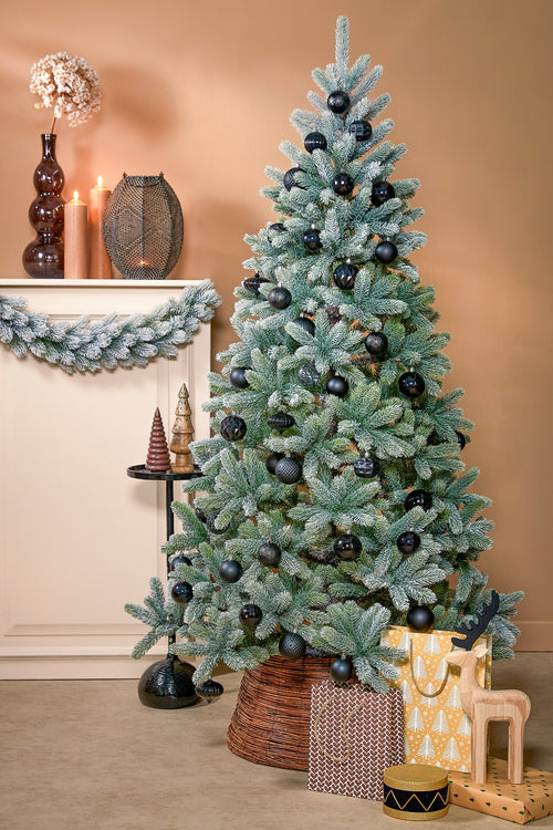 Black Box Trees Nagoya Kunstkerstboom - H180 x Ø108 cm - Groen Frosted - vtwonen shop