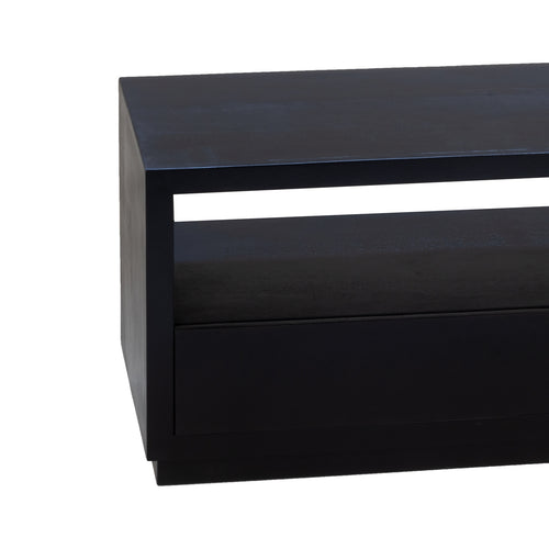 Giga Meubel Tv-meubel Luxurious - Zwart Mangohout - 150x40x50cm - vtwonen shop