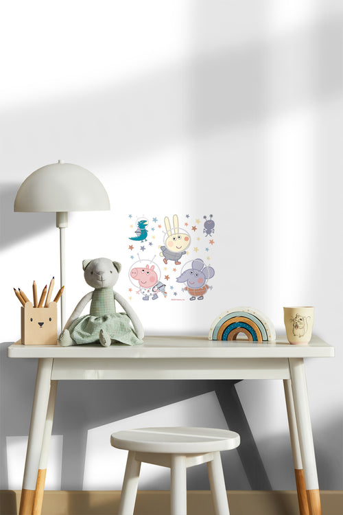 Sanders & Sanders muursticker Peppa Pig multicolor - 30 x 30 cm - 601339