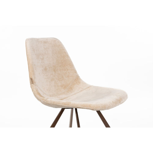 Dutchbone Franky Eetkamerstoelen Beige - Set van 2