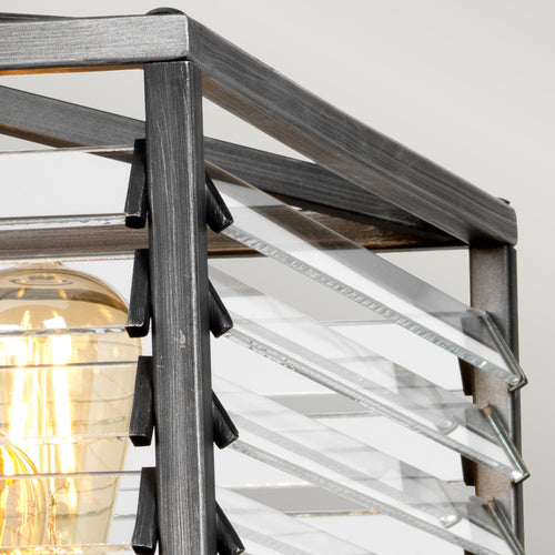 Louvre 6 Lichte Hanglamp Gunmetal Verf Afwerking