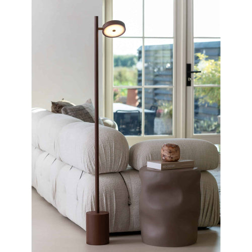 GOOD&MOJO vloerlamp Lumbini - bruin - Ø20cm
